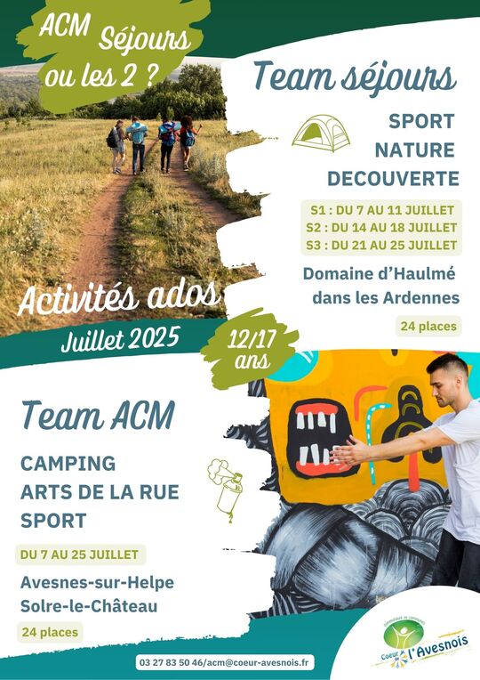 Activités Ados Juillet 2025